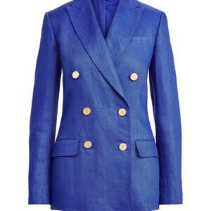 Lauren Ralph Lauren Linen Double Breast Blazer Sz14